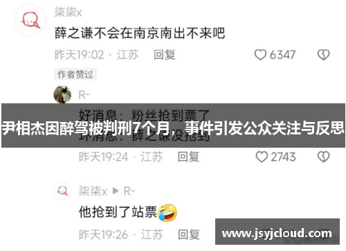 尹相杰因醉驾被判刑7个月，事件引发公众关注与反思